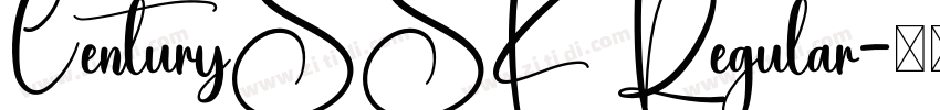 CenturySSK Regular字体转换
